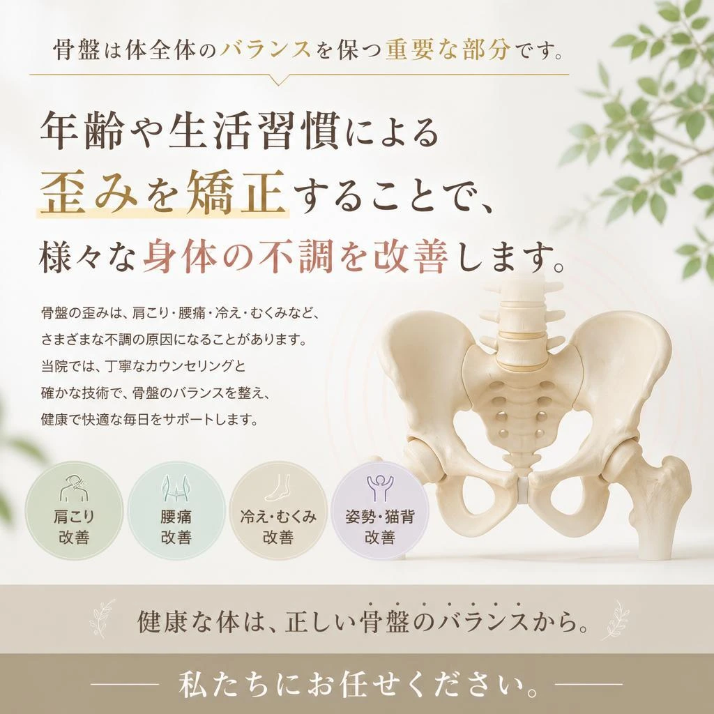 骨盤の歪みを整える重要性