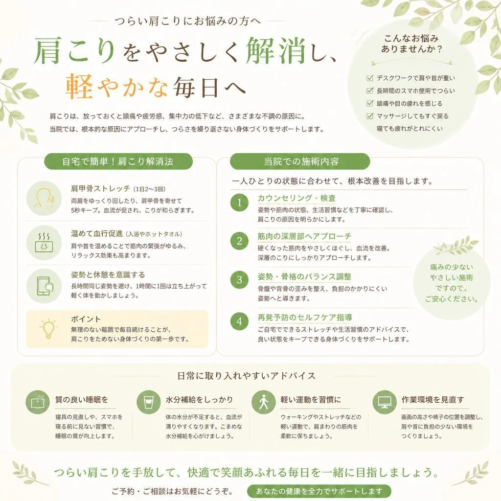 5. 肩こり解消法