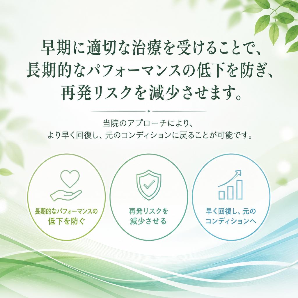 早期回復の重要性