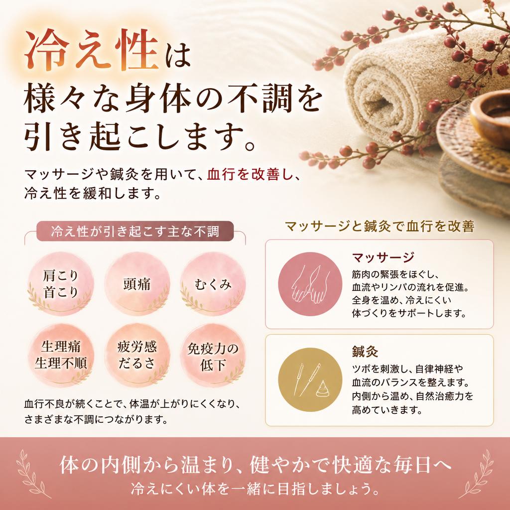 冷え性改善に向けたアプローチ