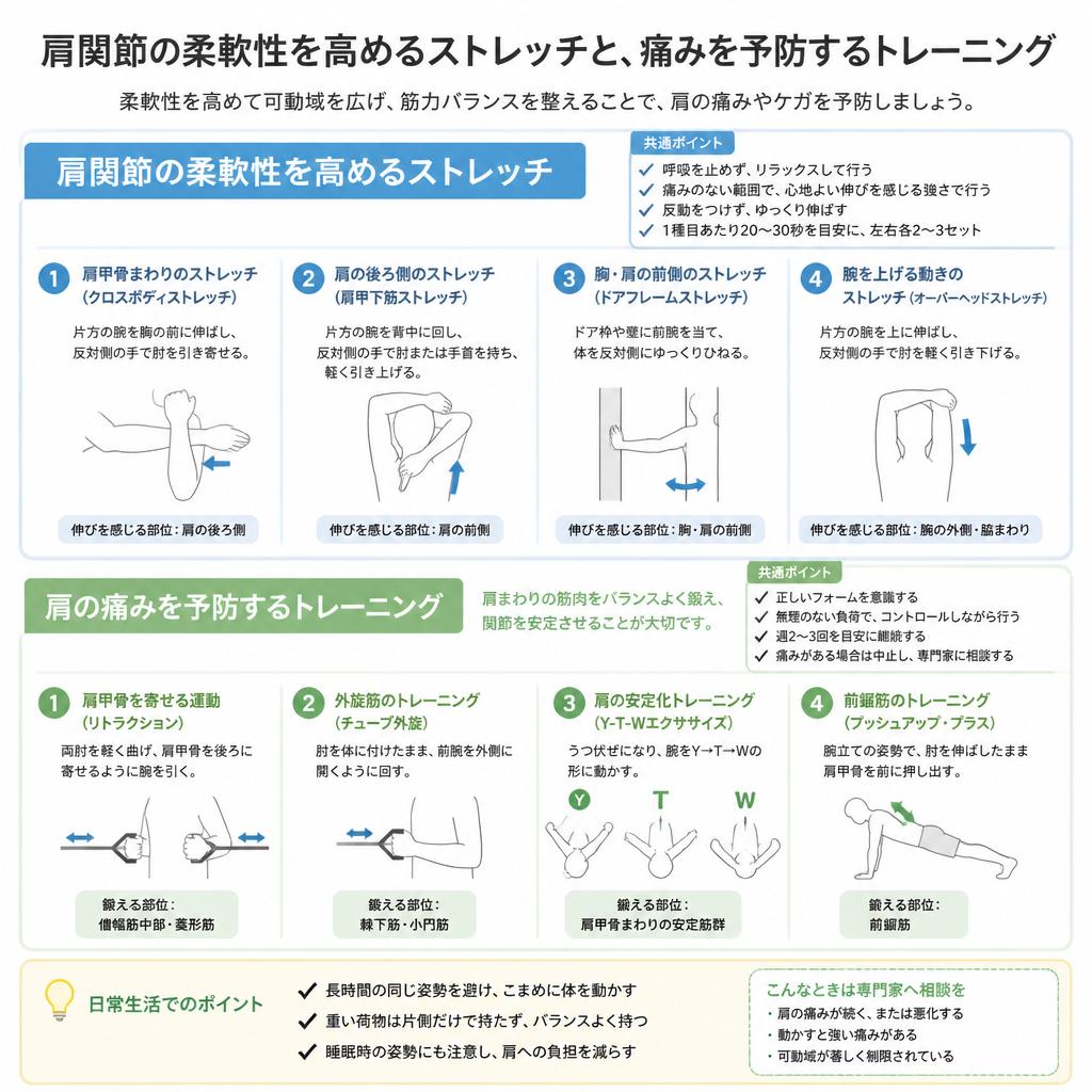 肩関節のストレッチ