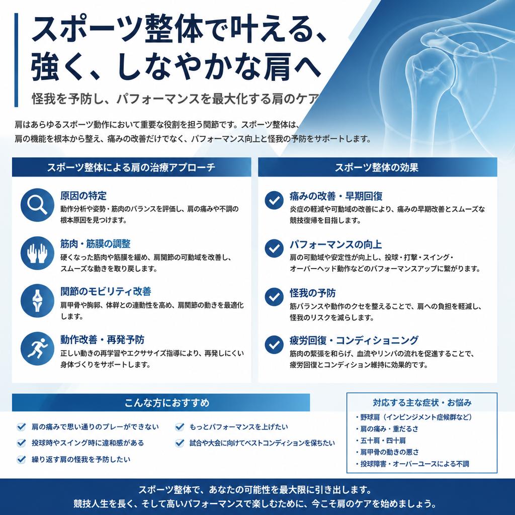 スポーツ整体でのアプローチ
