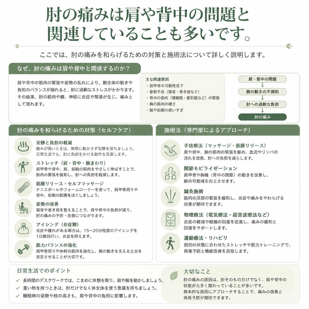 肘の痛み対策とその重要性