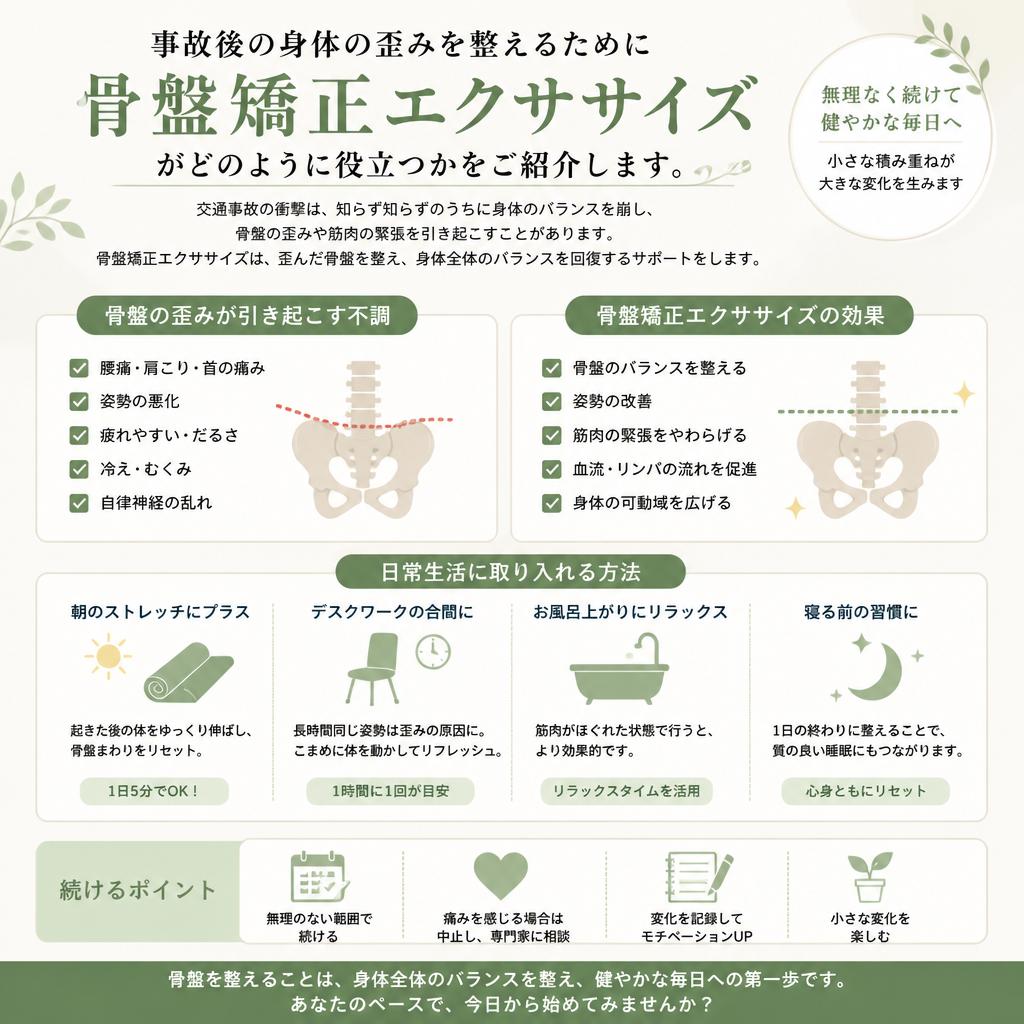 骨盤矯正エクササイズの重要性