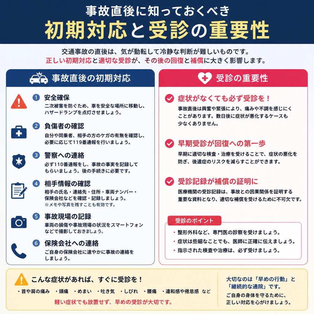交通事故後の初期対応