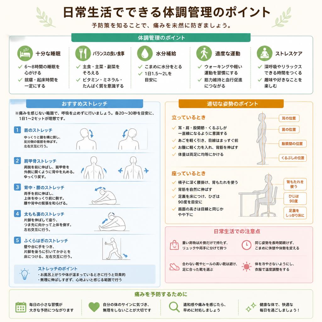 体調管理のポイント