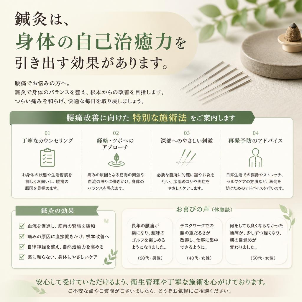 専門的な鍼灸治療のご紹介