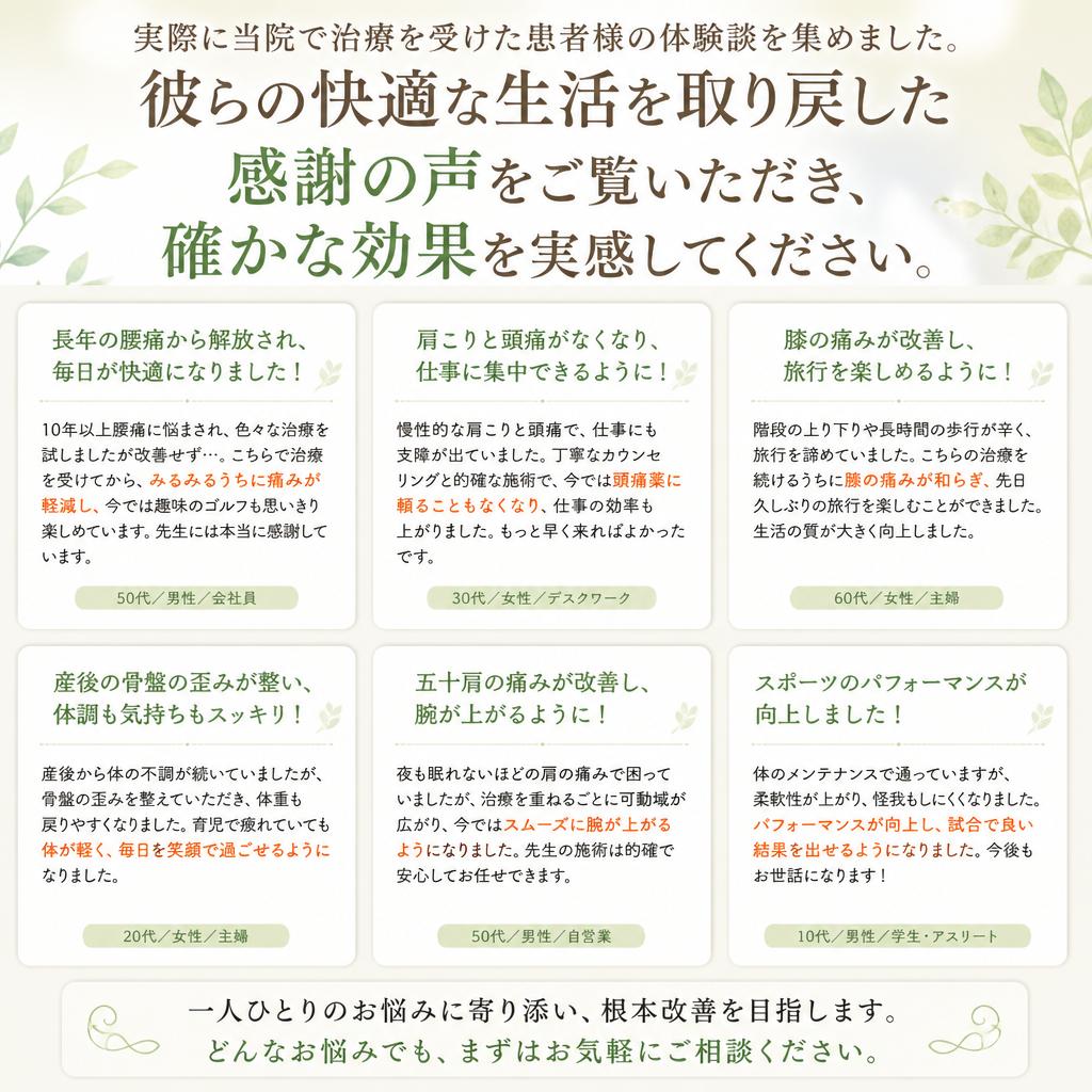 患者様の声