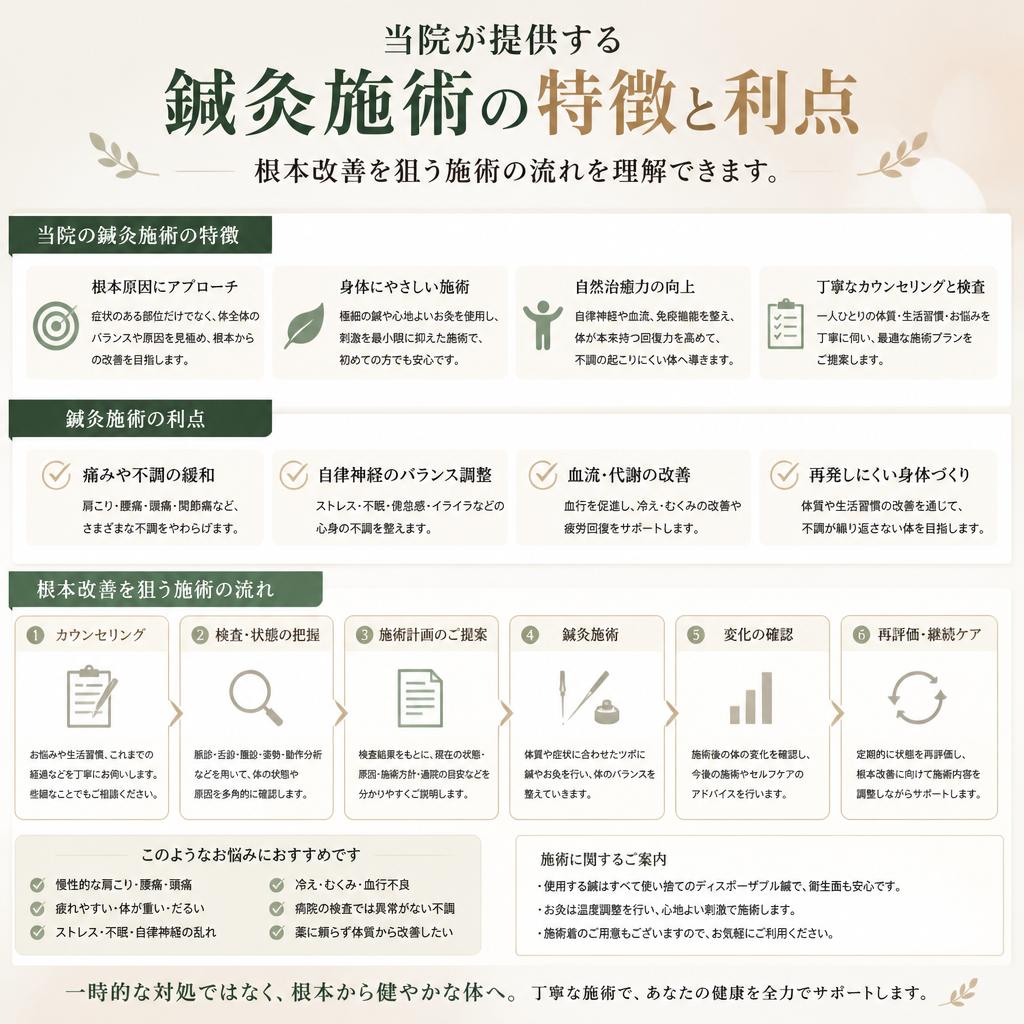 2. 太陽鍼灸整骨院の施術の特徴