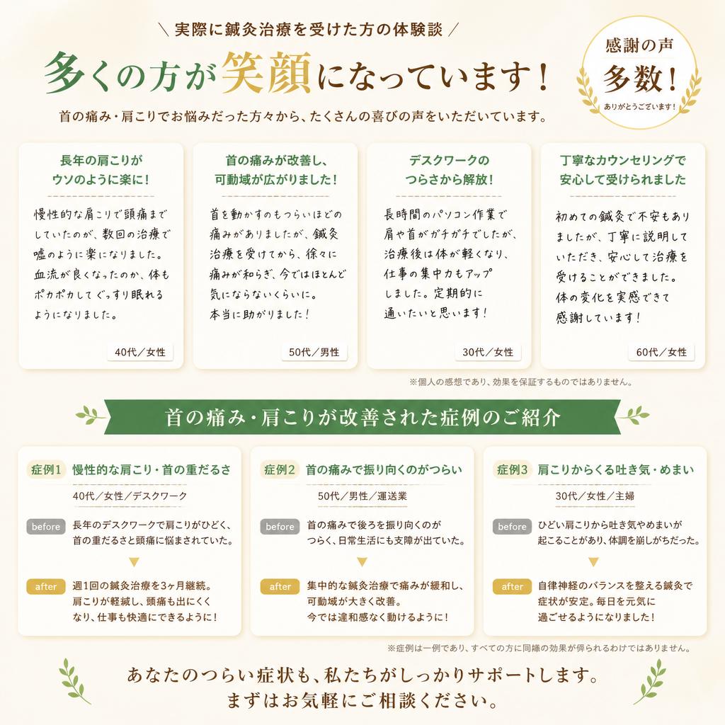 患者様の声・症例紹介