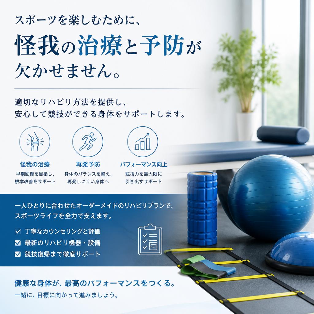 スポーツによる怪我のアプローチ