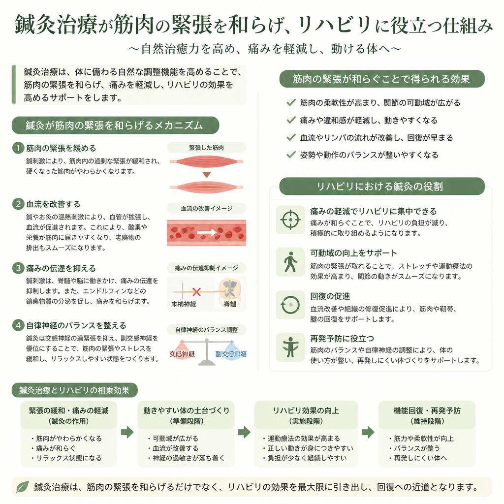 筋肉の緊張を和らげる鍼灸治療