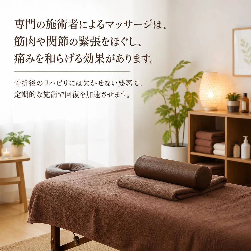 マッサージで痛みを和らげる