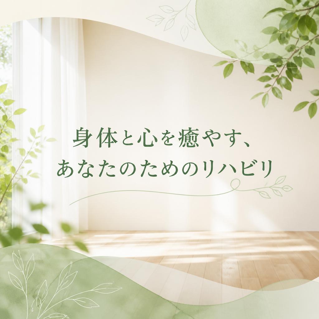 （目黒本町／整骨院／交通事故／リハビリ）身体と心を癒やす、あなたのためのリハビリ