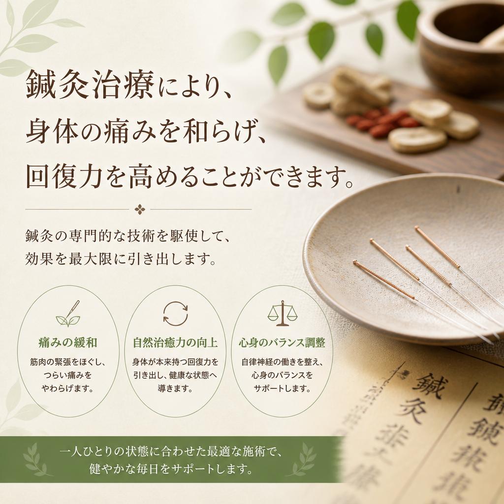 4. 効果的な鍼灸治療のメリット
