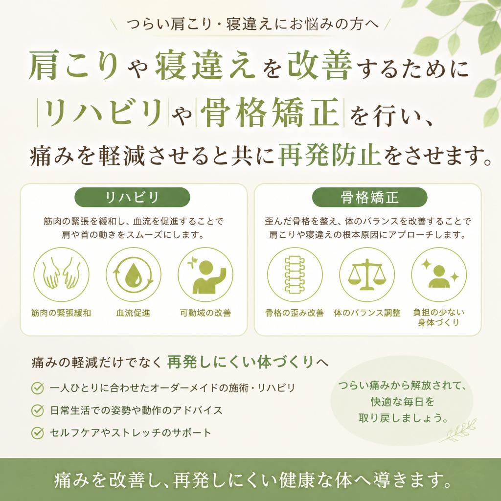 リハビリと骨格矯正