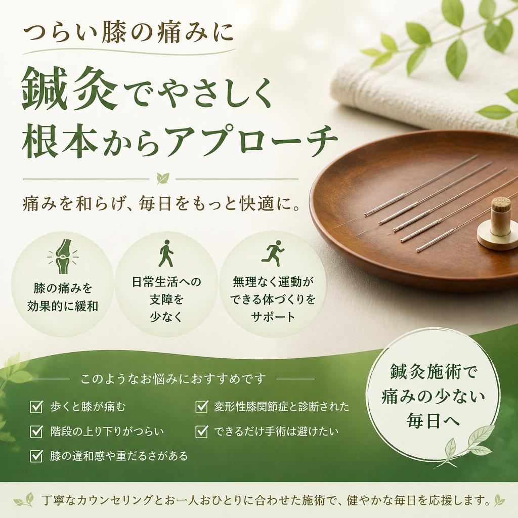 膝痛への効果的なアプローチ