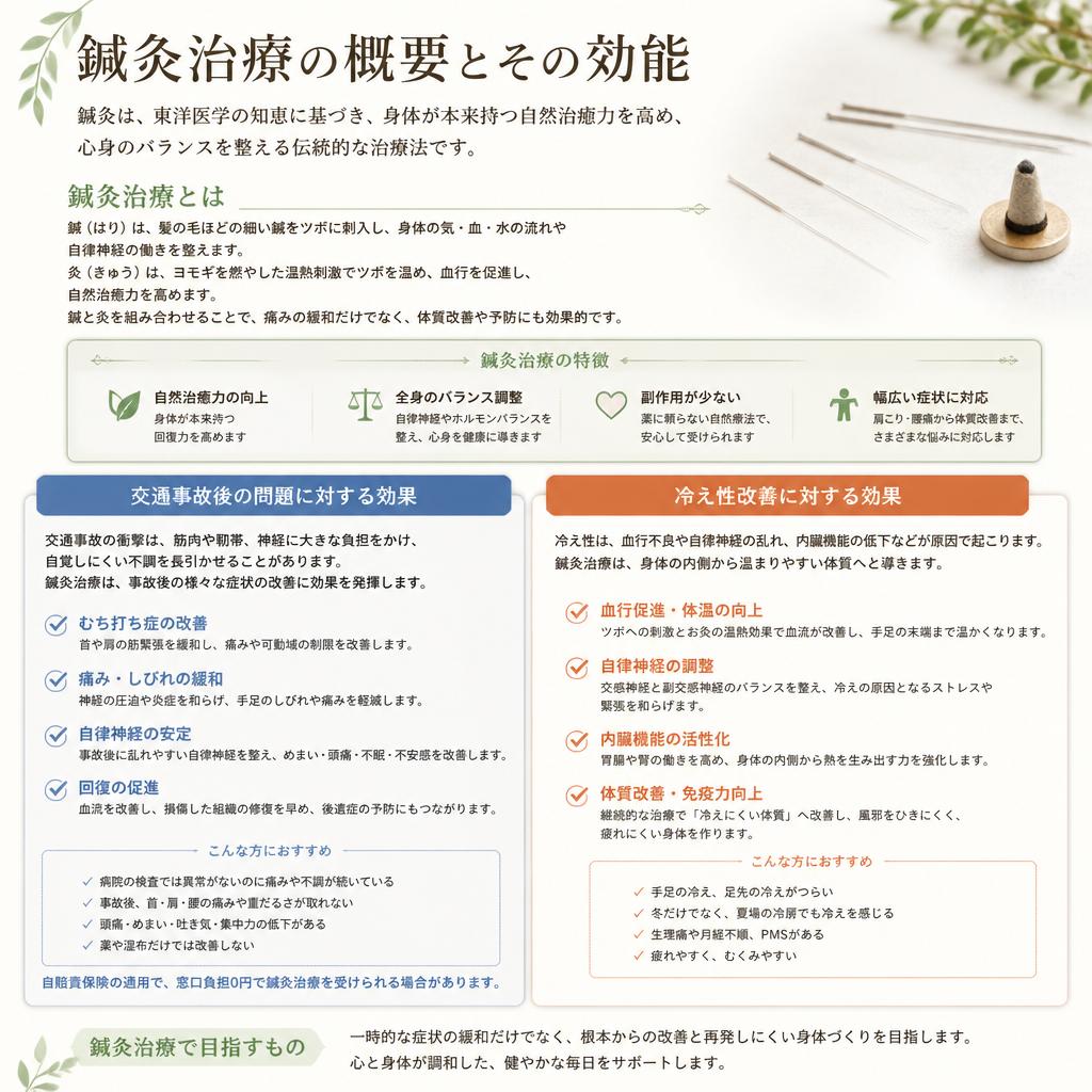 鍼灸治療の効果とメリット